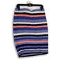 NWT Womens Multicolor Striped Elastic Waist Straight & Pencil Skirt Size L image number 1