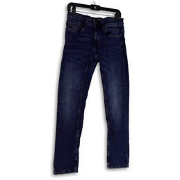 Mens Blue Medium Wash Stretch Pockets Denim Straight Leg Jeans Size 28X30