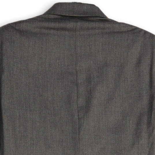 Mens Gray Notch Lapel Long Sleeve Flap Pocket Two Button Blaze Size 42R image number 4