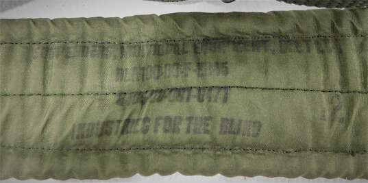 Vintage US Military Green Suspender Belt w/ Canteen Pouch image number 4
