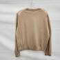 Theory NWT Women's Combo Sweater in Cotton-Silk L Classic Khaki/Peach image number 2