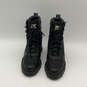 Womens Brex Black Round Toe Block Heel Lace-Up Ankle Combat Boots Size 8 image number 2