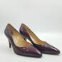 Gucci Leather Pump Women's Sz.35 Maroon image number 3