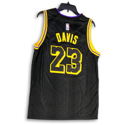 NBA Los Angeles Lakers #23 Lebron Black Pin-Striped Basketball Shorts Mens  Small