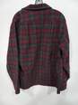 Vintage Pendleton Men's Wool Board Button Up Red Plaid Flap Pockets Size L image number 2