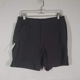 Mens Regular Fit Medium Wash Flat Front Aiden Chino Shorts Size Medium
