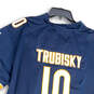 Mens Blue NFL Chicago Bears Mitchell Trubisky #10 Football Jersey Size XXXL image number 4