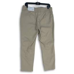 NWT Christopher And Banks Womens Taupe Khaki Shaped Fit Mid-Rise Ankle Pants 12P alternative image