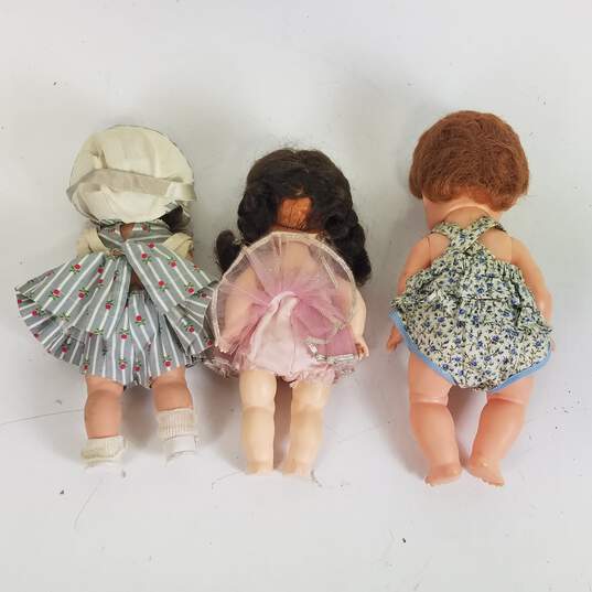 Vintage Effanbee/Ideal/ Lot of 3 Vintage 11 in  Vinyl  Dolls image number 9