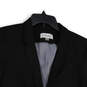 Womens Black Notch Lapel Single Breasted One Button Blazer Size 12 image number 4