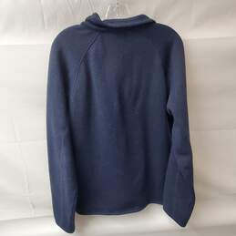 Patagonia Navy Blue 1/4 Zip Fleece Sweatshirt Size M alternative image
