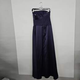 Purple Sleeveless Gown With Sash alternative image