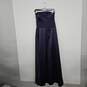 Purple Sleeveless Gown With Sash image number 2