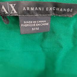 Armani Exchange Women Green Sleeveless Mini Dress Medium