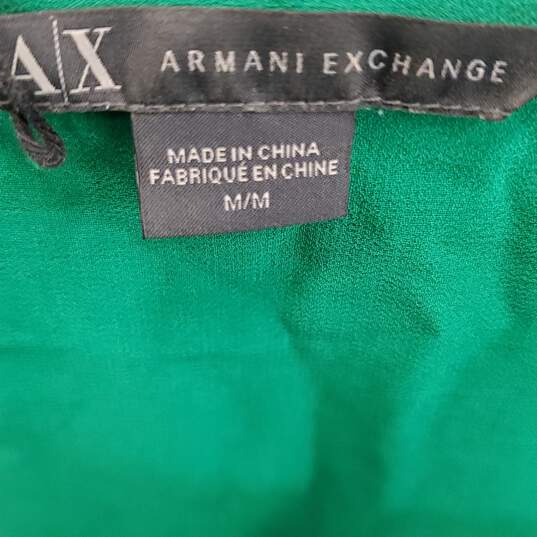 Armani Exchange Women Green Sleeveless Mini Dress Medium image number 1