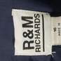 R&M Richards Women Navy Blue Beaded Sleeveless Dress Mid XL 16 NWT image number 4