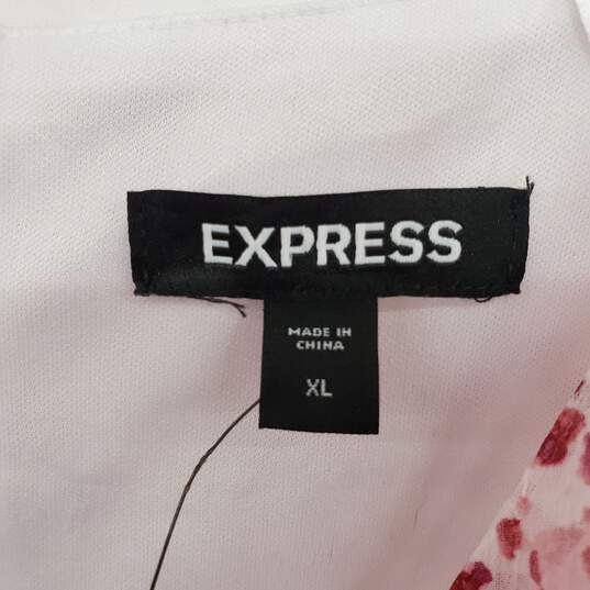 Express Pink Long Sleeved Belted Dress WM Size XL NWOT image number 3