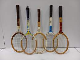 Vintage  Wilson & Spalding Tennis Racquets Bundle of 5