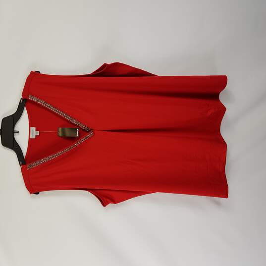 Avenue Women Red Sleeveless Top 22/24 image number 1