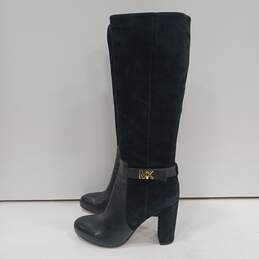 Michael Kors Women's SG17F Black Suede/Leather Boots Size 9M