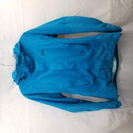 REI Blue Zip-Up Windbreaker Jacket WMN Sz  M