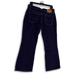 Mens Blue 515 Denim Dark Wash Pockets Stretch Bootcut Leg Jeans Size 14 alternative image