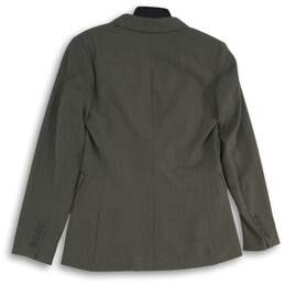 NWT New York & Company Womens Gray Single Breasted One Button Blazer Size 4 alternative image