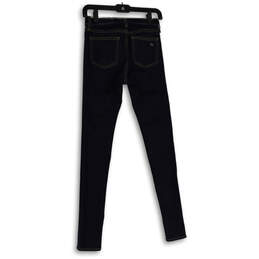 NWT Womens Blue Denim Dark Wash 5-Pocket Design Skinny Jeans Size 25 alternative image