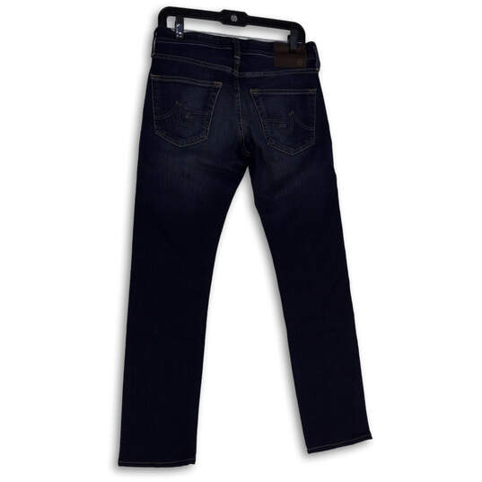 Mens Blue Denim 360 The Matchbox Slim Straight Leg Jeans Size 28x34 image number 2