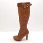 Via Spiga Leather Delta Tall Riding Boots Brown 5.5 image number 1