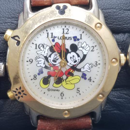 Disney St. Steel Multicolor Assorted Watch/Case Bundle 5pcs. 187.2g image number 3