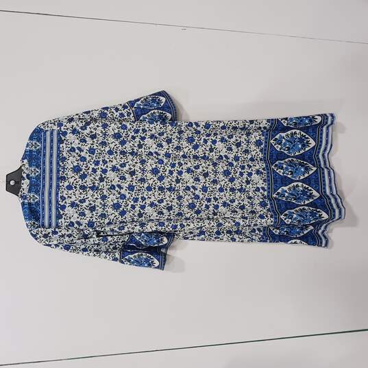Noracora Women's Blue Floral Dress Size L image number 3