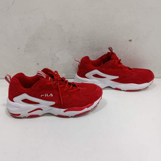 Fila Women's Red Ray Tracer Running Shoes Size 8.5 image number 4