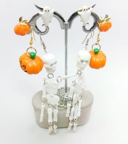 Mixed Materials Halloween Fashion Earrings Lot image number 1