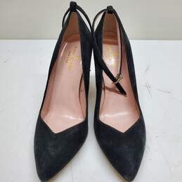 Kate Spade Black Leather Size 8.5 High Heels