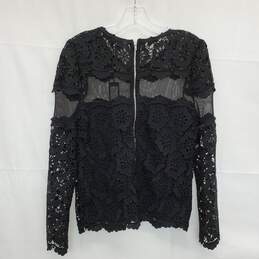 WOMEN'S ROMEO & JULIET COUTURE MESH 1/4 ZIP TOP SIZE SMALL NWT alternative image