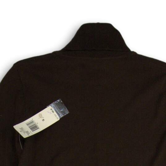 NWT Lauren Ralph Lauren Womens Brown Long Sleeve Pullover Sweater Size Small image number 3