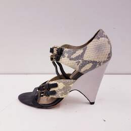 L.A.M.B. Snake Embossed Women's Heels Size 7.5M alternative image