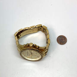 Designer Michael Kors MK-5347 Gold-Tone Glitz Quartz Wristwatch With Box alternative image