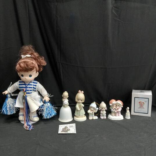 Bundle of 7 Assorted Precious Moments Figurines w/Accessories image number 1