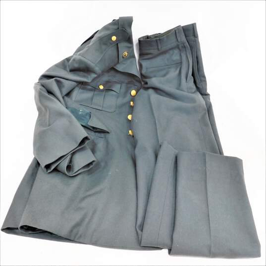 Men's Vintage US Army Military Uniform Jacket & Dress Pants image number 1