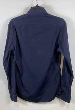 Burberry Men Navy Blue Button Up Shirt S alternative image