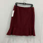 NWT Womens Red Long Sleeve Blazer And Skirt Two Piece Set Size 10P image number 3