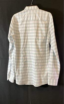 Hugo Boss Mens Gray White Striped Long Sleeve Slim Fit Button-Up Shirt Size L alternative image