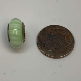 Designer Pandora S925 Sterling Silver Green Candy Murano Glass Beaded Charm alternative image