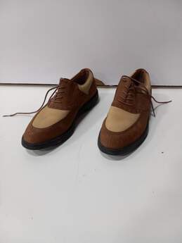 Men's Brown Suede Golf Shoes Size 10