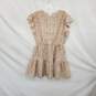 Treasure & Bond Beige Floral Patterned Midi Baby Doll Dress WM Size XXS image number 1