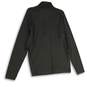 NWT Womens Black Long Sleeve Mock Neck Half Zip Activewear Top Size Large image number 2