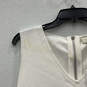 NWT Womens Ivory Gray Sleeveless V-Neck Back Zip Short Shift Dress Size 5 image number 3
