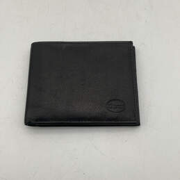 Mens Black Leather ID Window Inner Card Pocket Bifold Wallet